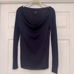 Banana Republic Purple Cowl-Neck Sweater